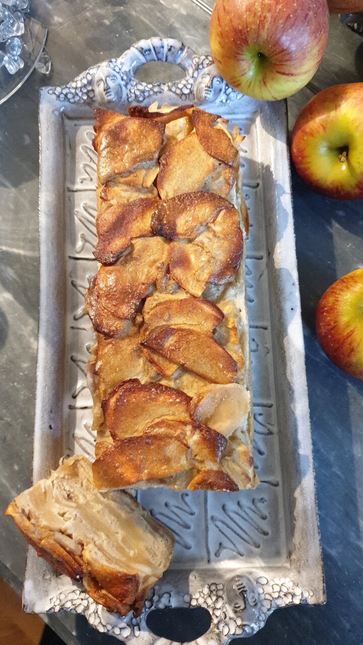 Gâteau aux pommes sans sucre sans gluten et sans lactose Armelle